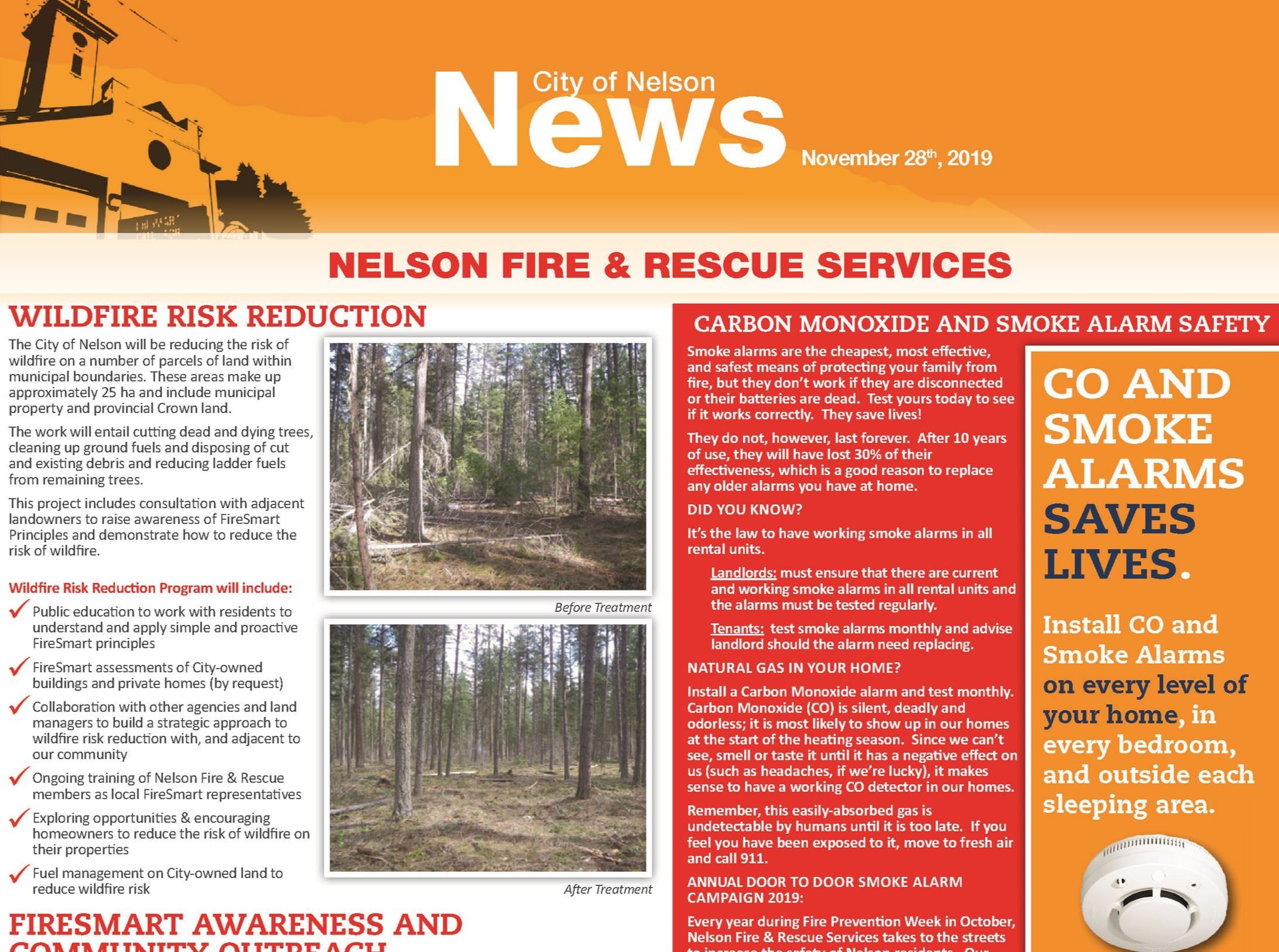 November 2019 Newsletter Fire Rescue Services