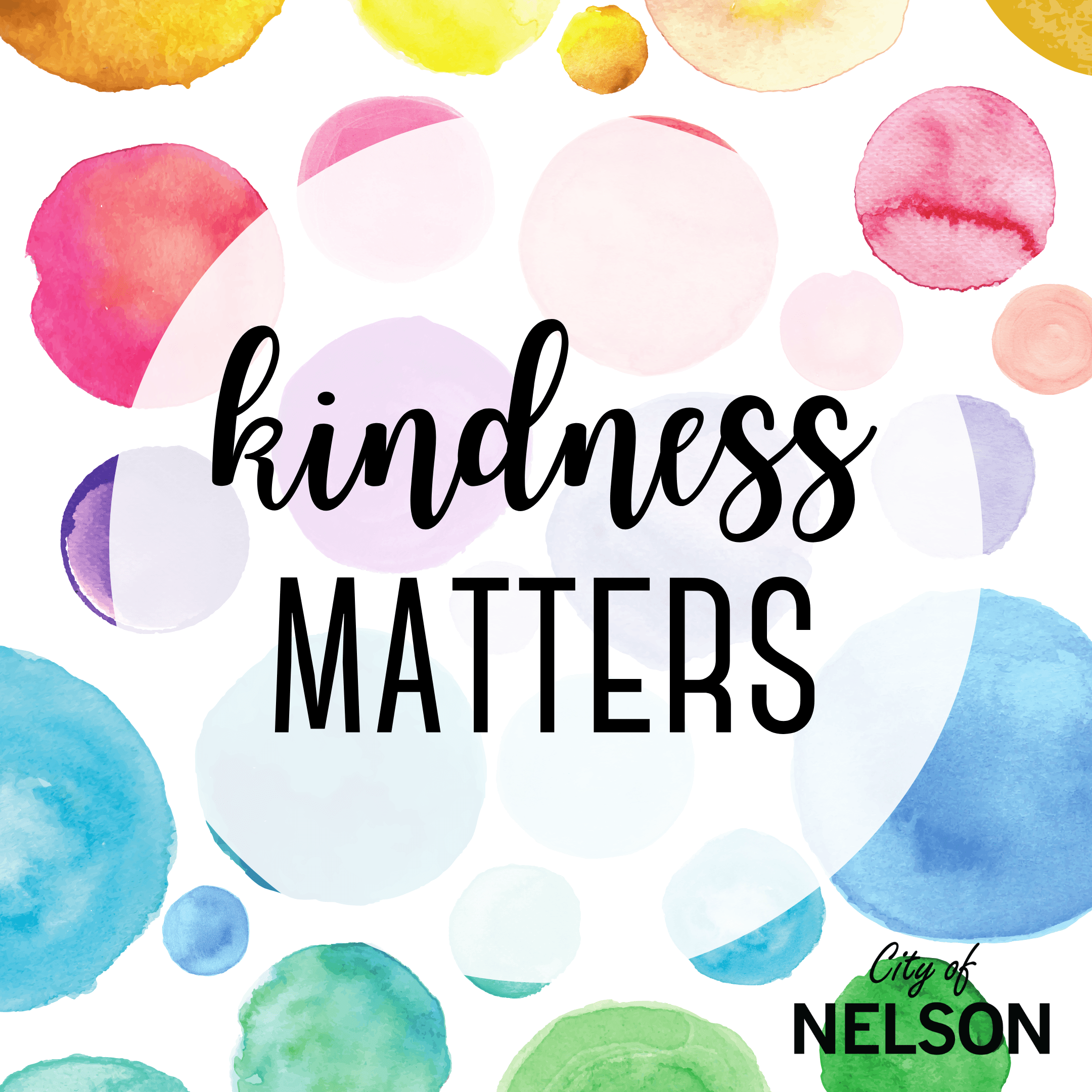 Kindness Matters Watercolor Polka Dot Instagram Post (1)