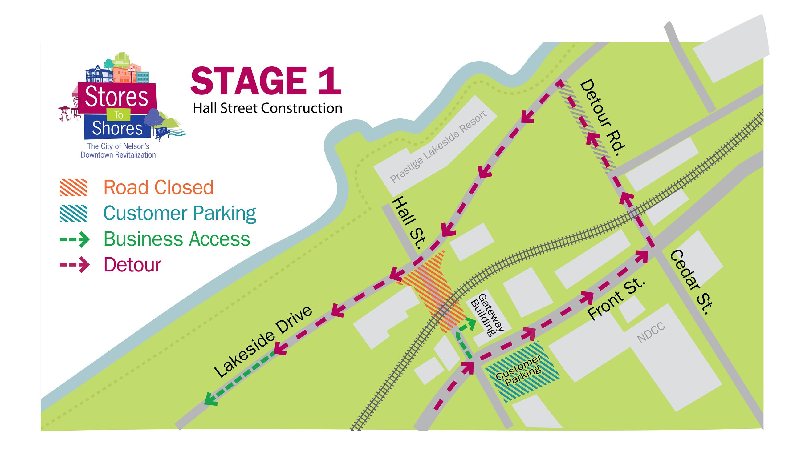 Stage One Hall Street Map